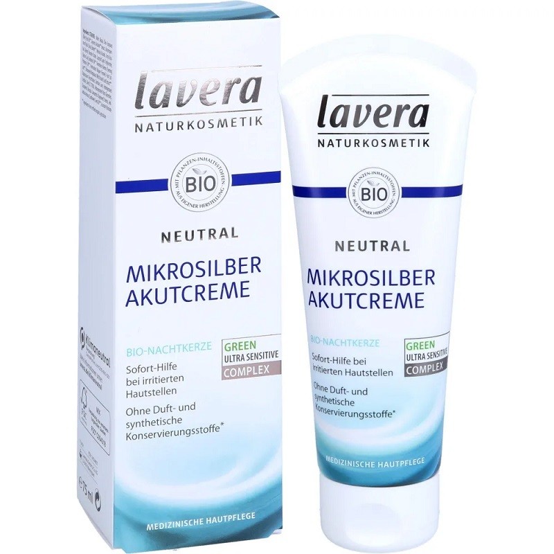 Akutcreme tratament cu particule de argint pt piele iritata, cu eczeme Neutral 50ml Lavera