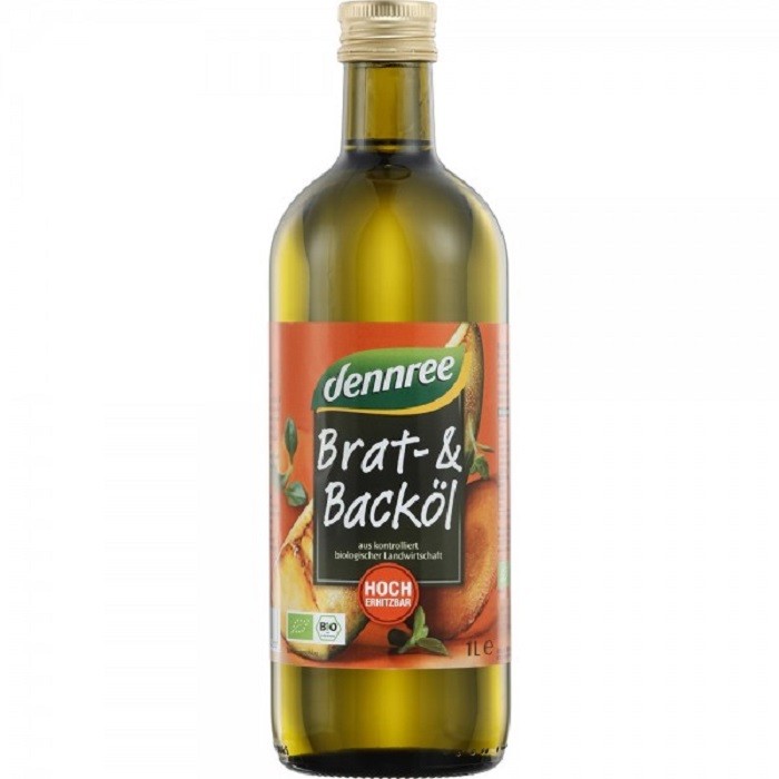 Ulei de floarea soarelui bio, pentru gatit 1 litru Dennree