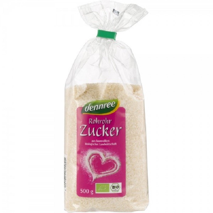 Zahar brut din trestie bio 500g Dennree