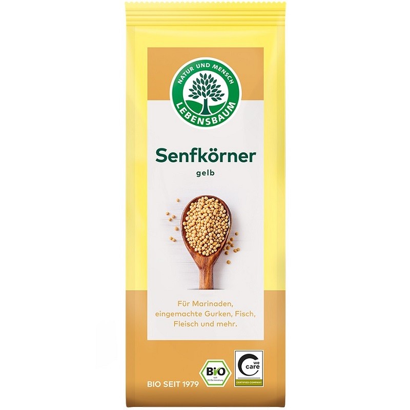 Boabe de mustar galben bio 80g Lebensbaum