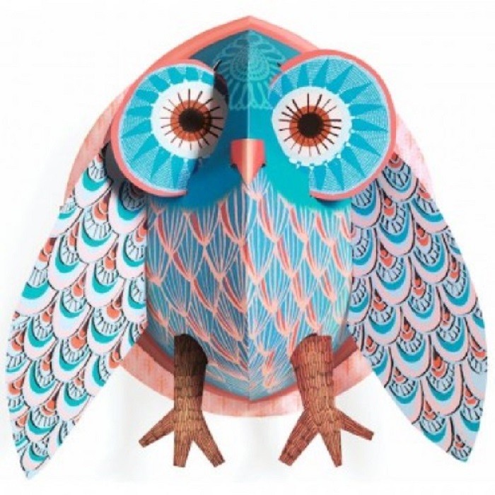 Decoratie pop-up Bufnita colorata Djeco