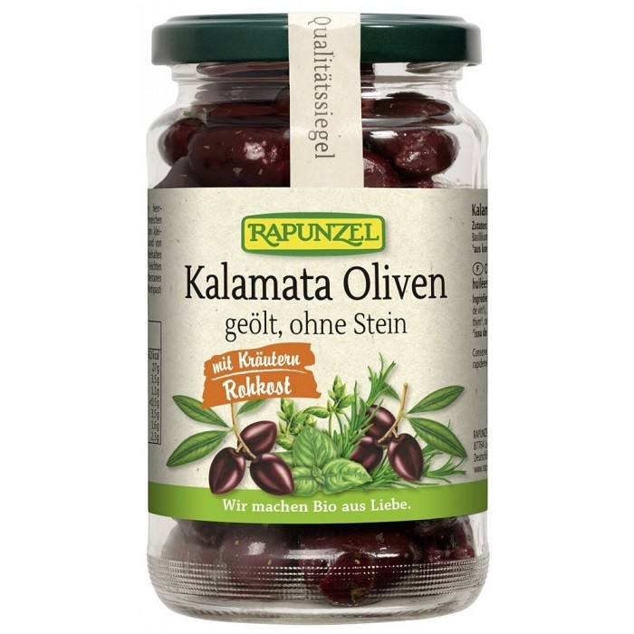 Masline Kalamata cu ierburi aromatice bio 170g Rapunzel