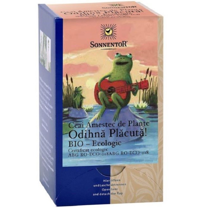 Ceai de plante bio Odihna placuta 18 plicuri Sonnentor