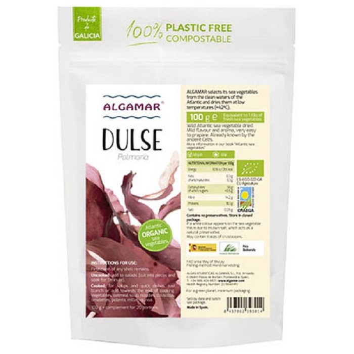 Alge dulse raw bio 100g Algamar