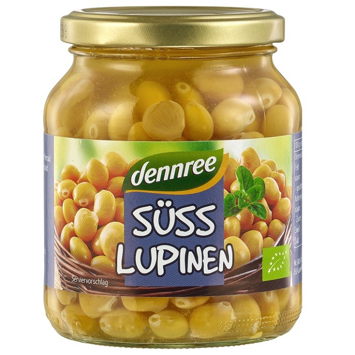 Boabe de lupin dulce bio 340g Dennree