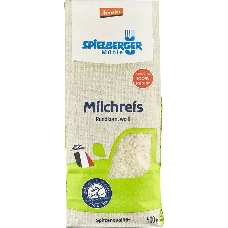Orez alb pentru lapte bio, Demeter 500g Spielberger