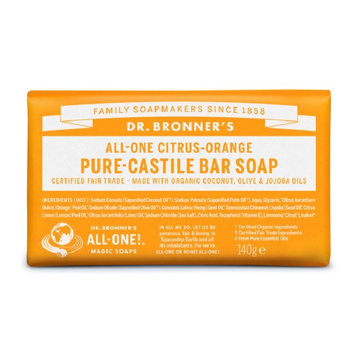 Sapun organic de Castilia cu citrice 140g Dr Bronner
