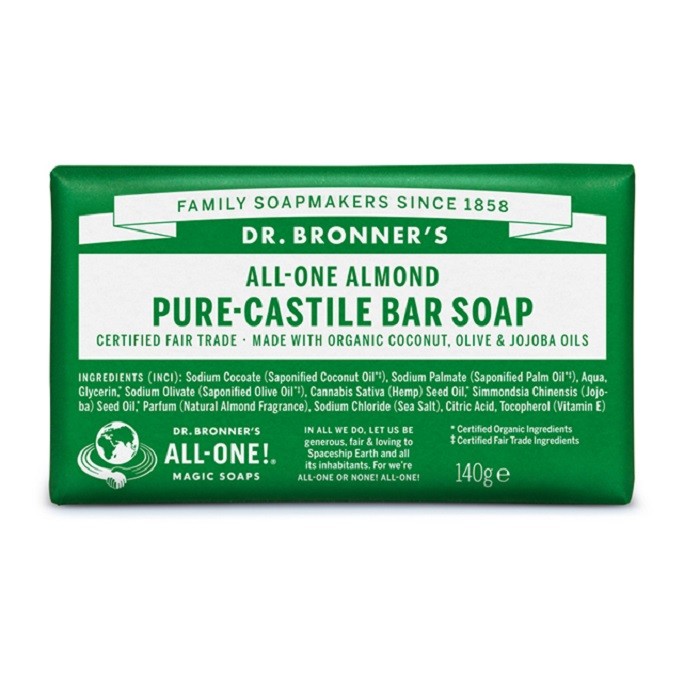 Sapun organic de Castilia cu migdale 140g Dr Bronner