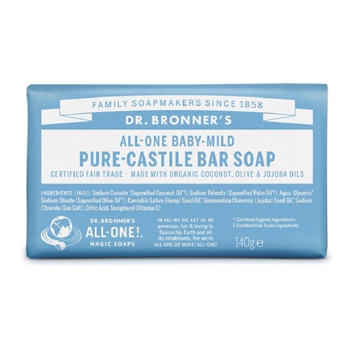 Sapun organic de Castilia fara parfum 140g Dr Bronner