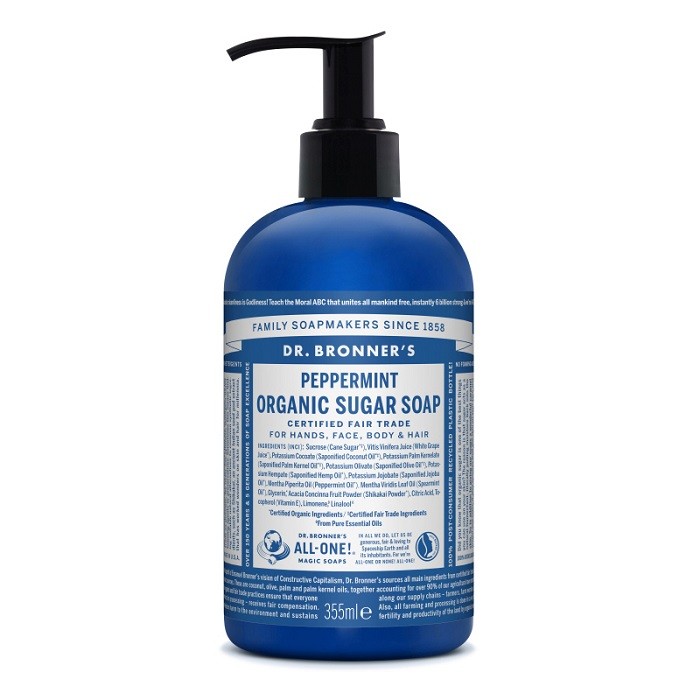 Sapun lichid organic shikakai si menta 355ml Dr Bronner