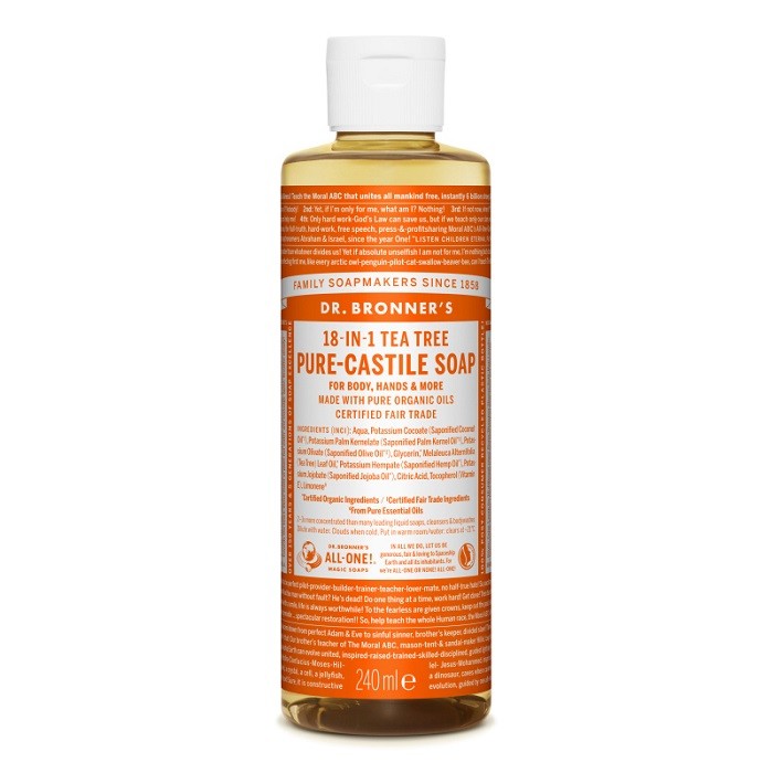 Sapun lichid bio de Castilia cu tea tree 240ml Dr Bronner