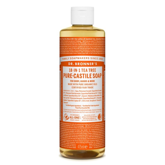 Sapun lichid bio de Castilia cu tea tree 475ml Dr Bronner