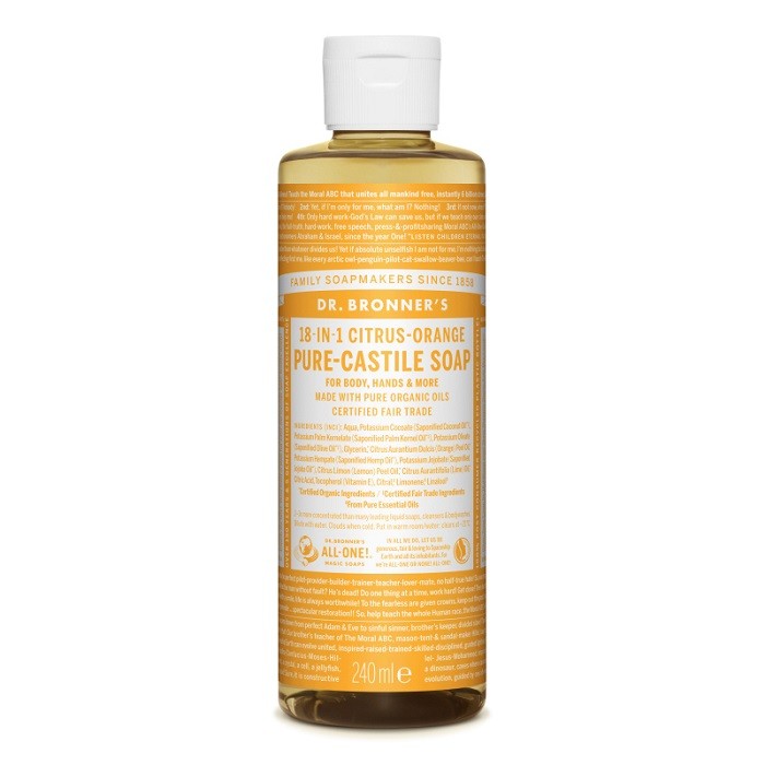 Sapun lichid bio de Castilia cu Citrice 240ml Dr Bronner