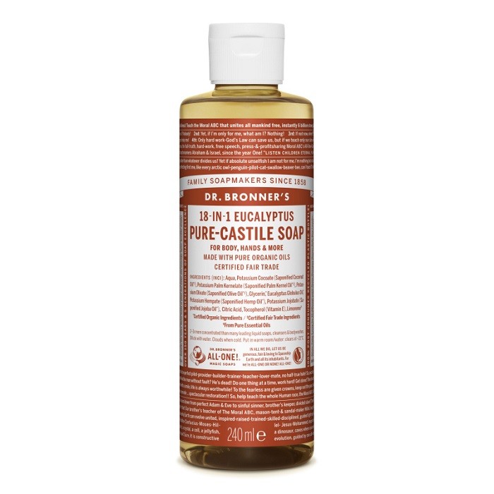 Sapun lichid bio de Castilia cu eucalipt 240ml Dr Bronner