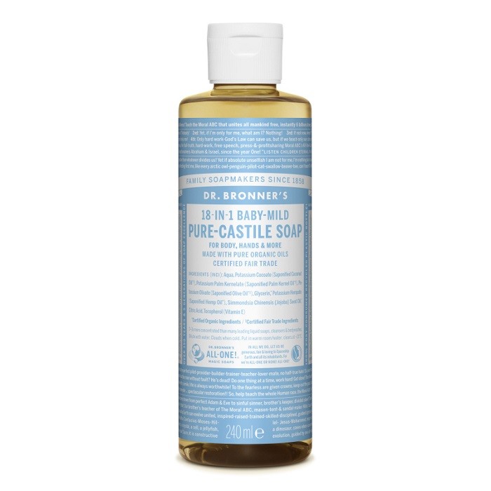 Sapun lichid bio de Castilia fara parfum 240ml Dr Bronner