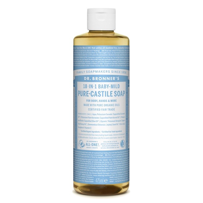 Sapun lichid bio de Castilia fara parfum 475ml Dr Bronner
