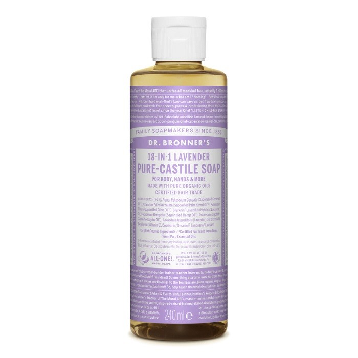 Sapun lichid bio de Castilia cu lavanda 240ml Dr Bronner