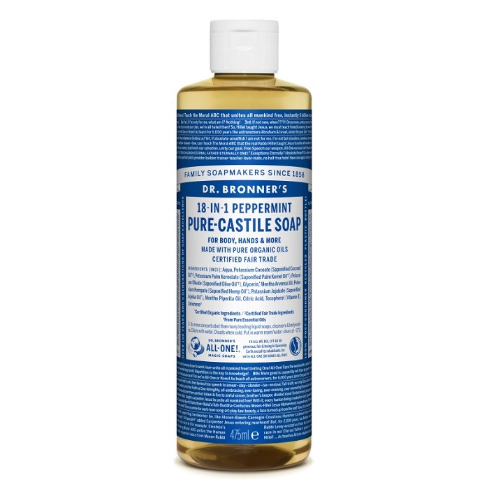 Sapun lichid bio de Castilia cu menta 475ml Dr Bronner