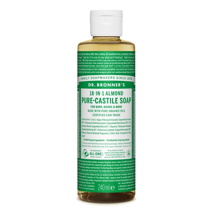 Sapun lichid bio de Castilia cu migdale 240ml Dr Bronner