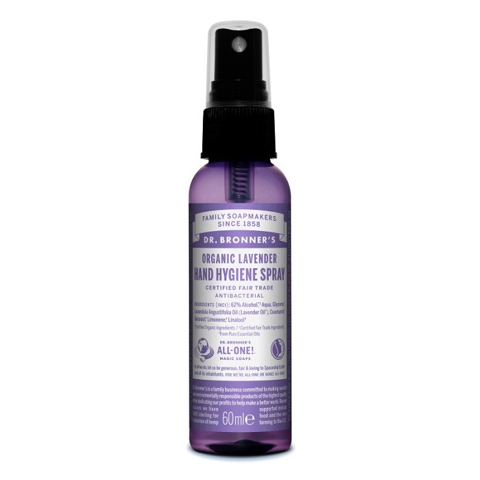 Spray de maini igienizant cu lavanda bio 60ml Dr Bronner