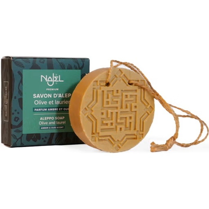 Sapun de Alep oriental cu ambra si lemn de agar (oud) 150g Najel