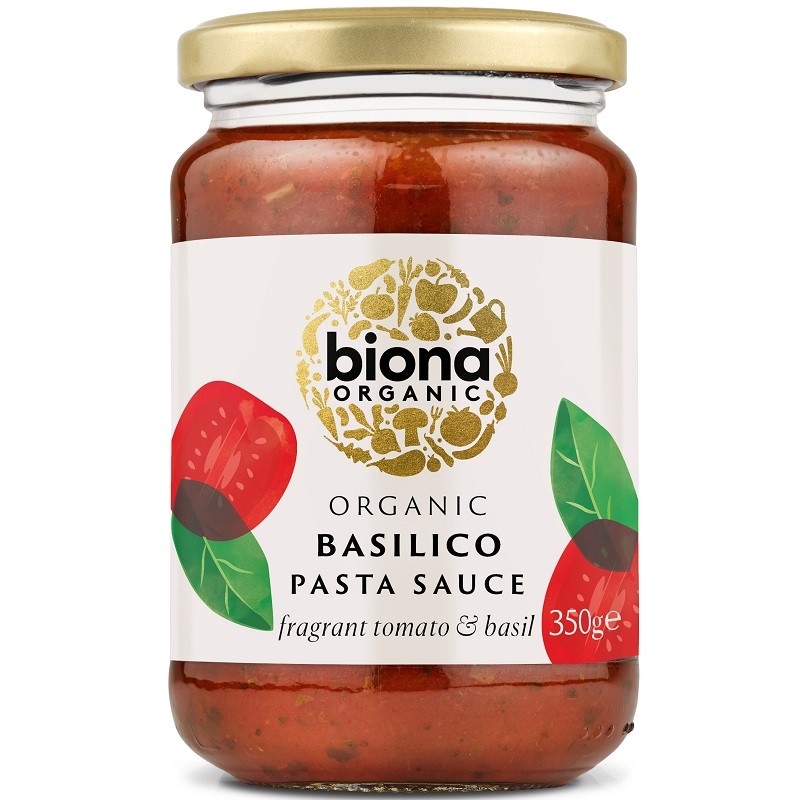 Sos de rosii cu busuioc Basilico bio 350g Biona