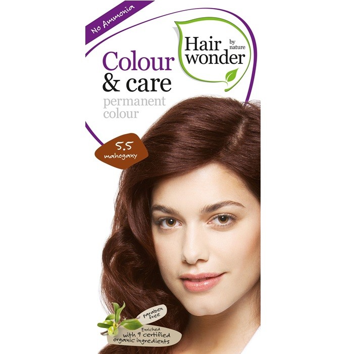 Vopsea de par fara amoniac Mahogany 5.5 Colour Care Hairwonder
