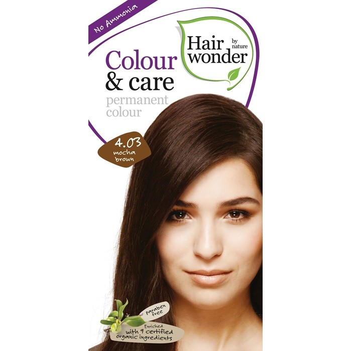 Vopsea de par fara amoniac Mocha Brown 4.03 Colour Care Hairwonder