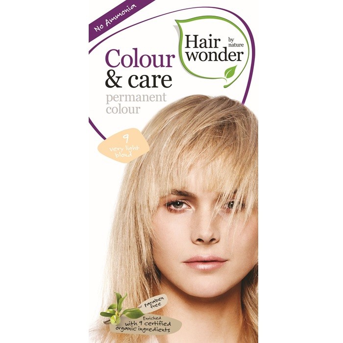 Vopsea de par fara amoniac Very Light Blond 9 Colour Care Hairwonder