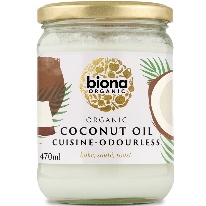 Ulei de cocos bio pentru gatit, dezodorizat 470g Biona