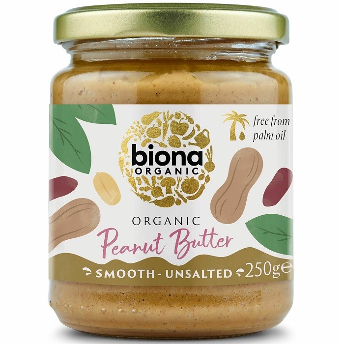 Crema de arahide smooth bio, fara sare 250g Biona