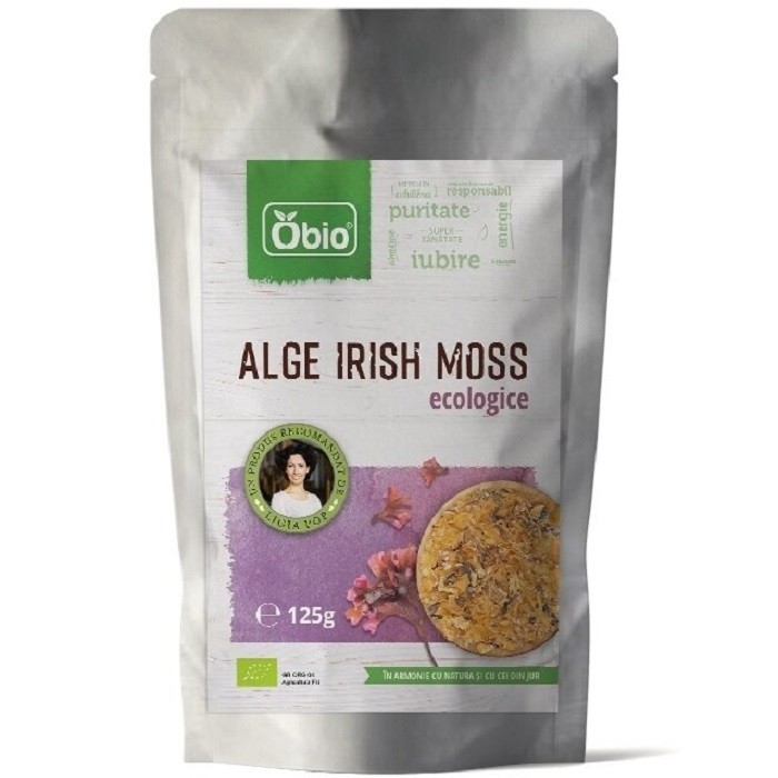Alge Irish moss raw bio, din culturi salbatice 125g Obio
