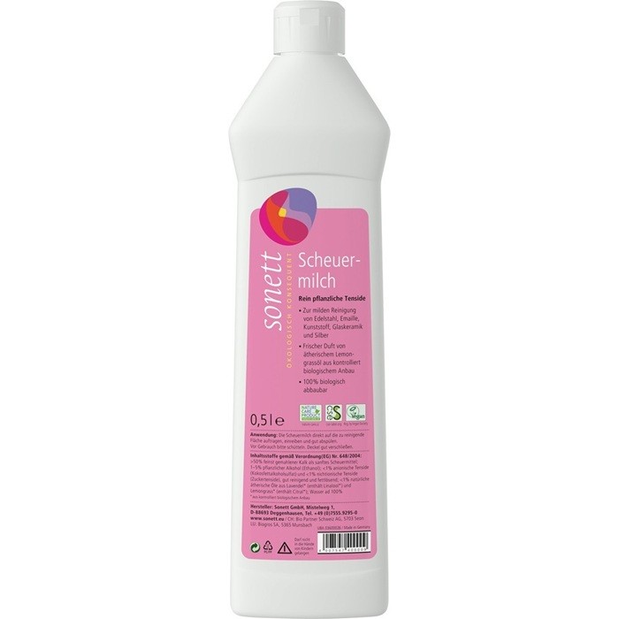 Crema abraziva ecologica pt curatat 500ml Sonett