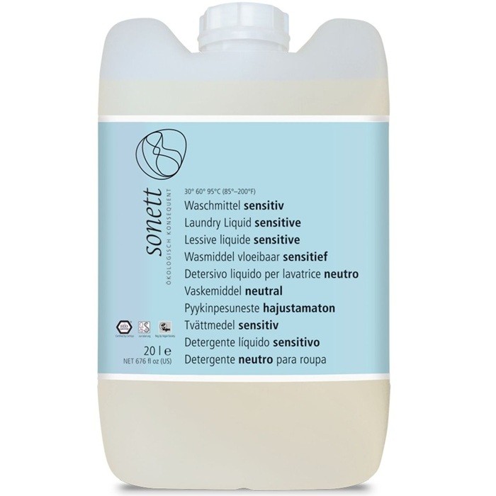 Detergent ecologic lichid rufe albe si colorate, Neutru fara parfum 20L Sonett