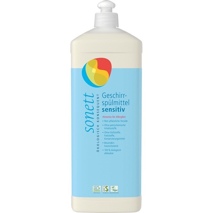 Detergent ecologic pt vase neutru, fara parfum 1 L Sonett