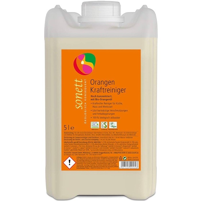 Detergent ecologic universal concentrat cu ulei de portocale 5L Sonett