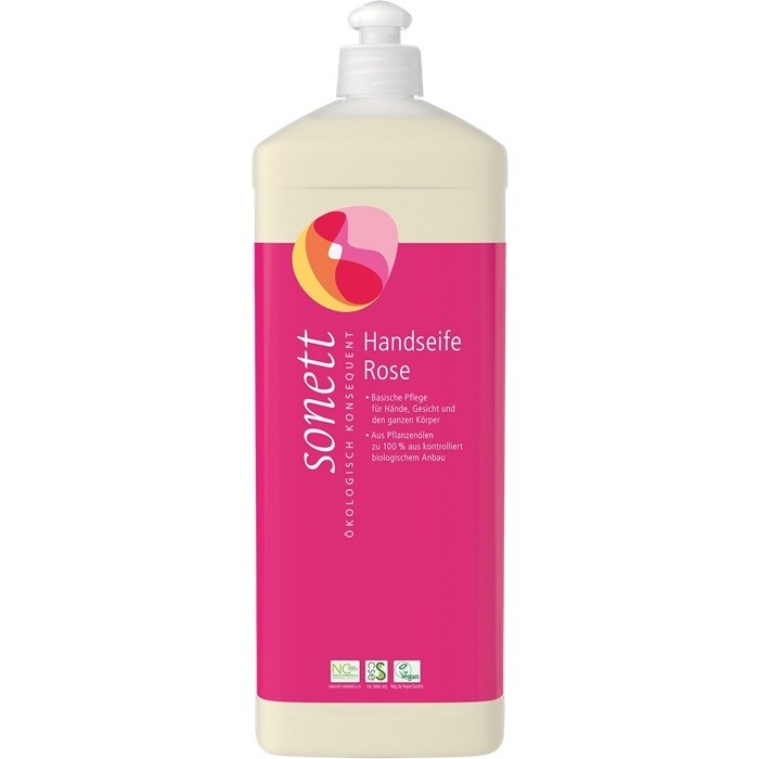 Sapun lichid pt maini si corp cu trandafir 1000 ml Sonett