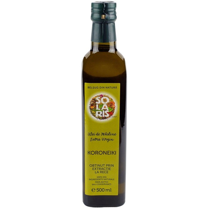 Ulei de masline extra virgin Koroneiki, presat la rece 500ml Solaris
