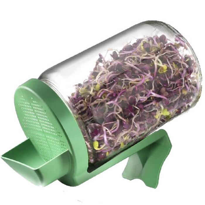 Germinator tip borcan cu protectie la scurgerea apei, BPA free Germline