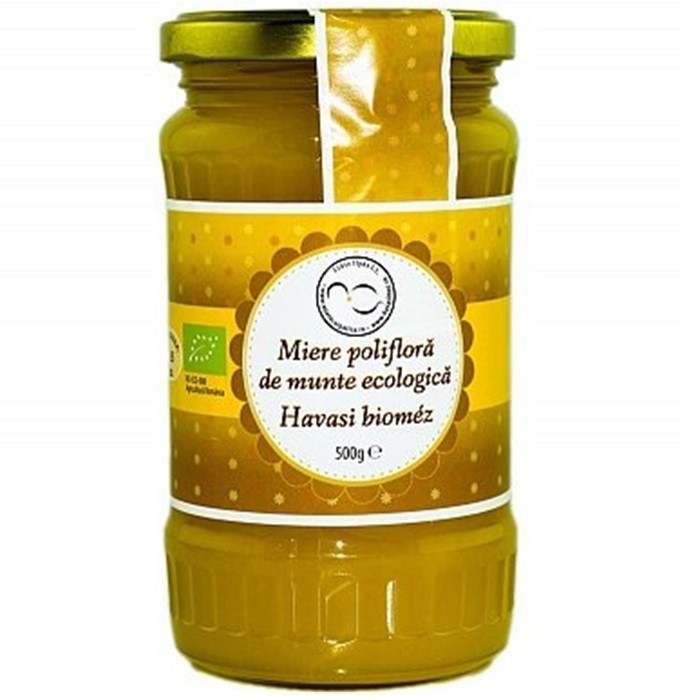 Miere poliflora de munte, bio 500g Szasz Ilyes