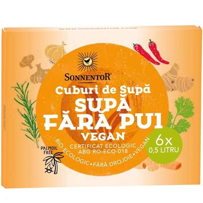 Cub supa Fara pui (picant) bio Vegan 6x10g Sonnentor