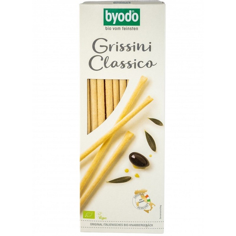 Grisine clasice bio cu ulei de masline 125g Byodo