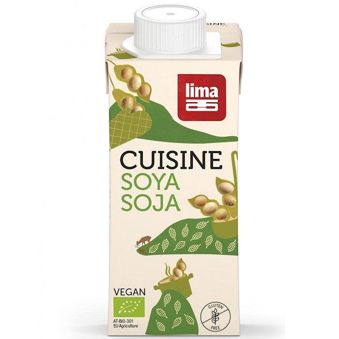 Crema de soia bio, inlocuitor vegetal pentru smantana 200ml Lima