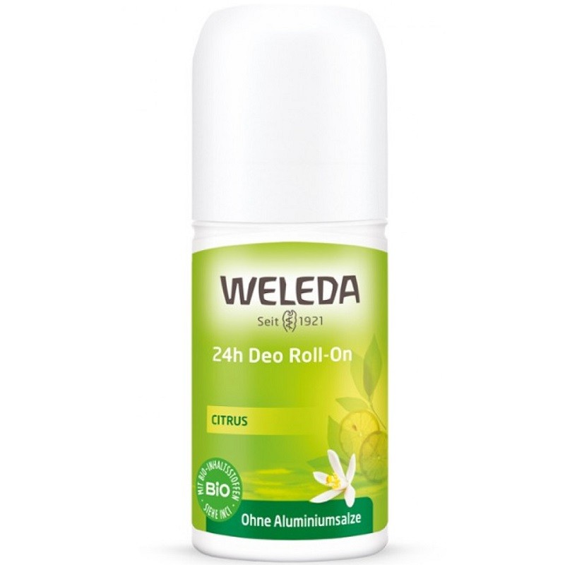 Deodorant roll-on cu citrice, fara aluminiu 50ml Weleda