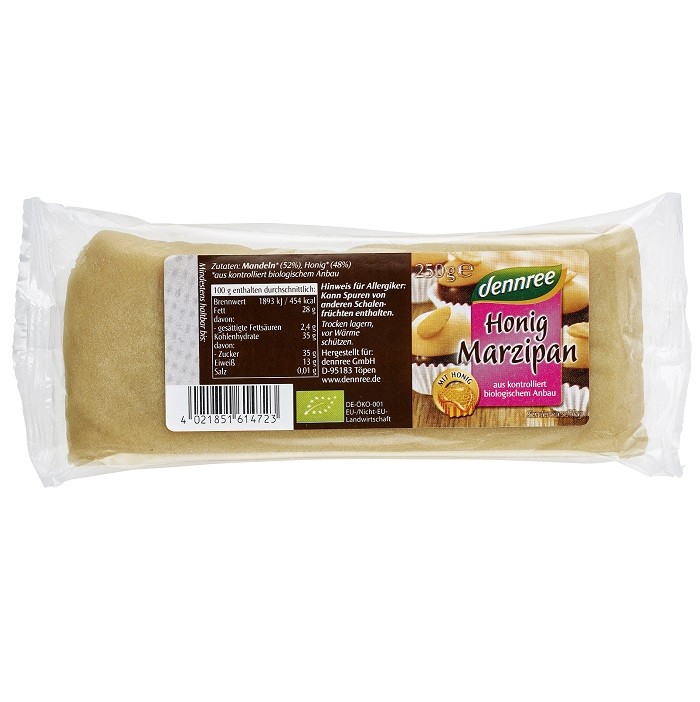 Martipan cu miere bio 250g Dennree