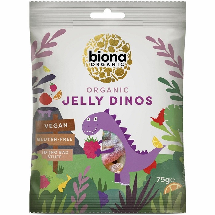 Jeleuri Dinos bio vegan, fara gluten 75g Biona