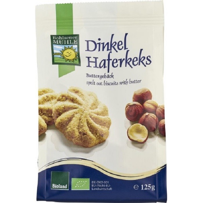 Biscuiti fragezi cu unt din ovaz si spelta bio 125g Bohlsener Muehle