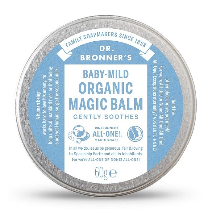 Balsam de corp organic hidratant, fara parfum 60g Dr Bronner