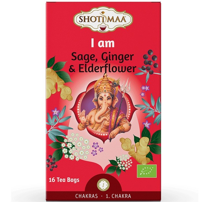 Ceai Chakras I Am: salvie, ghimbir si soc bio 16 plic Shotimaa