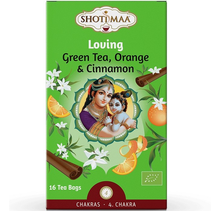 Ceai Chakras Loving: ghimbir, portocala si scortisoara bio 16 pliculete Shotimaa
